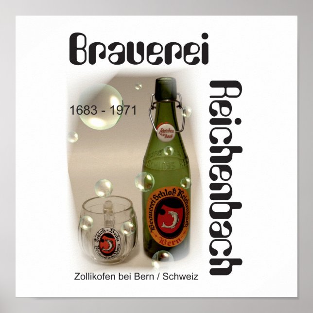 Brauerei Reichenbach Bern Poster (Frente)