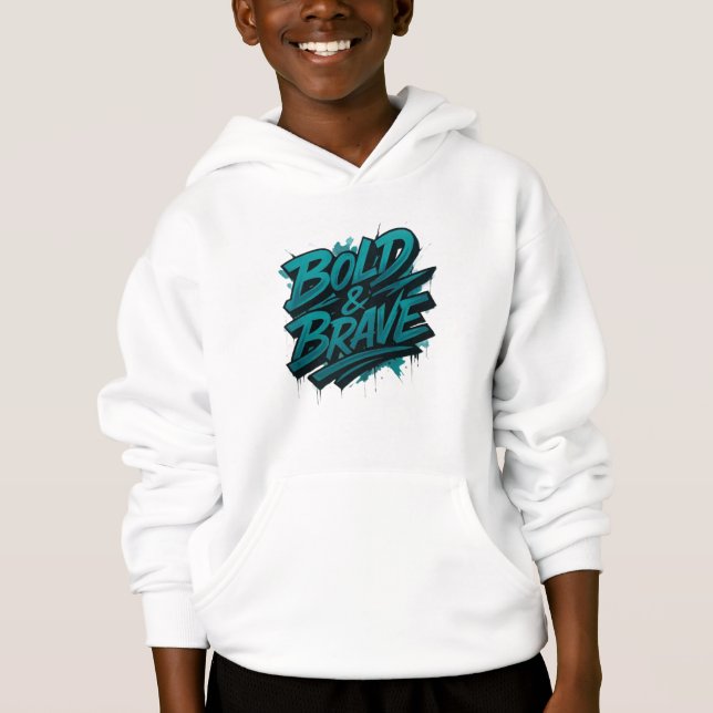 Brave & Bold Graffiti Hoodie (Frente)