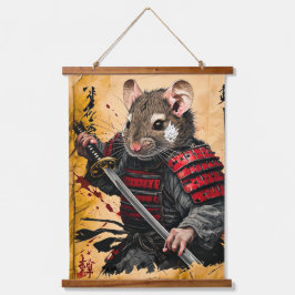 Brave Mouse Samurai Warrior - Estilo de Tinta Japo