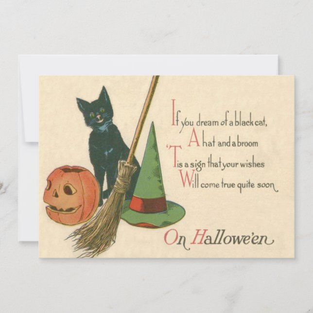 Bravo do Gato Negro Sorridente Jack O Lanterna A V (Frente)