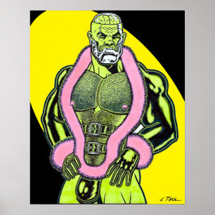 Brawniac™/PVC com Poster Marabou Trim