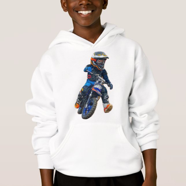 Braxton #18 Michigan MX Boyz White Hoodie - Juvent (Frente)