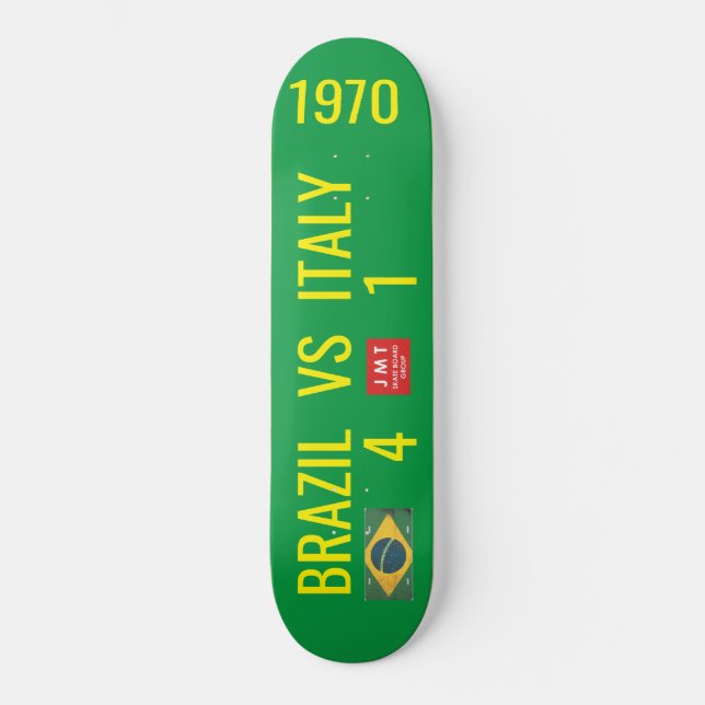 BRAZIL VS ITALY Skateboard (Frente)