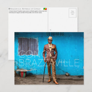 Brazzaville, República do Congo Cartão Postal de V