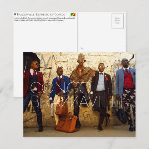 Brazzaville, República do Congo Cartão Postal de V