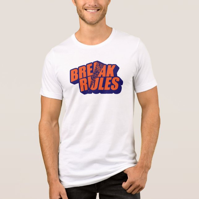 "Break The Rules" Bold Orange Typography (Frente)