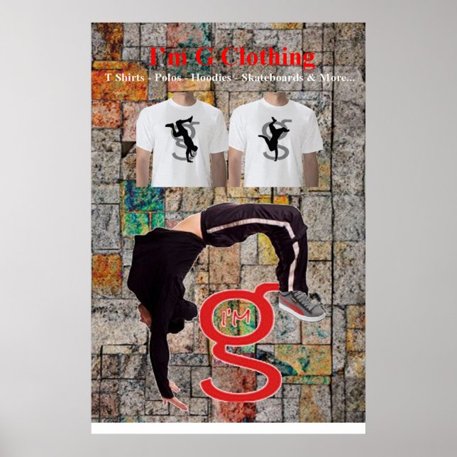 Breakdance Poster do I'm G Clothing (Frente)