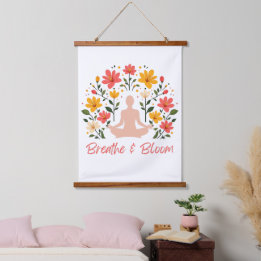 Breathe e Meditação de Sangue Tapeçaria de Muro