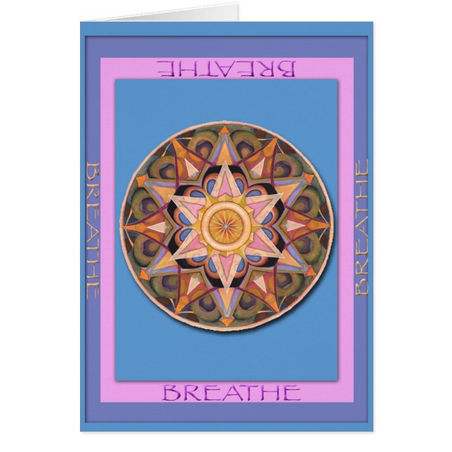 Breathe no Cartão de Gratidão (Frente)