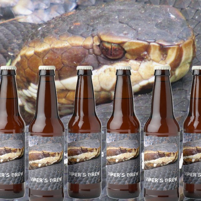 Breu do Viper - Etiqueta de cerveja de Cobra de al (Criador carregado)