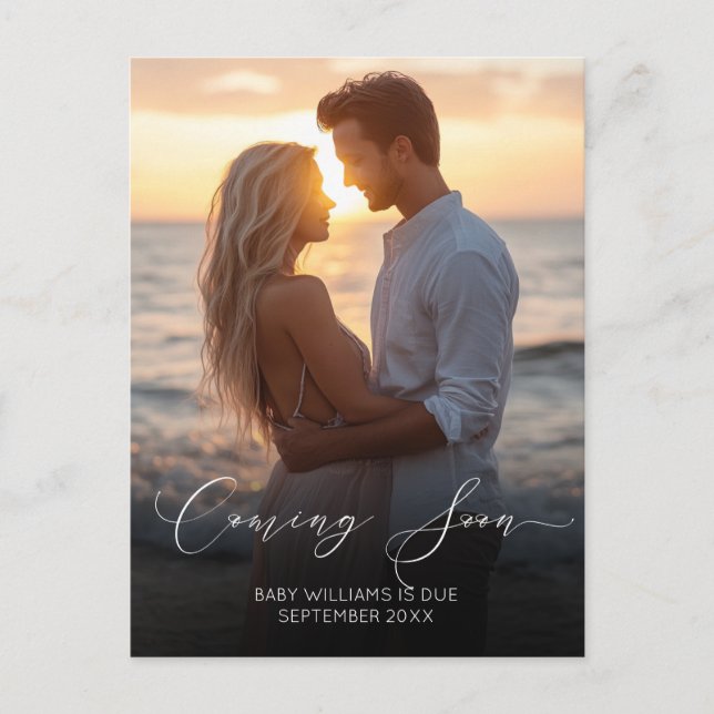 Brevemente Anúncio de Gravidez na Foto (Frente)