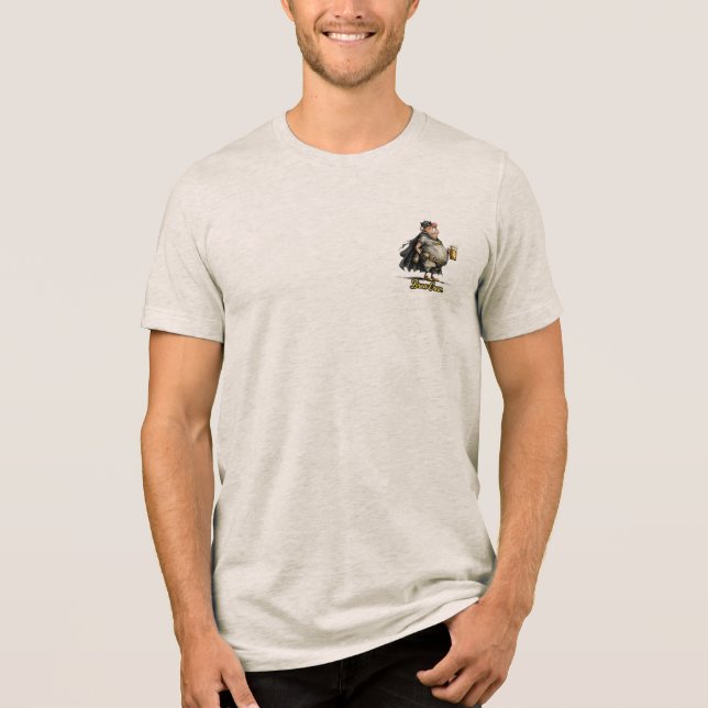 Brew Crew Beer Superhero Funny Tee (Frente)