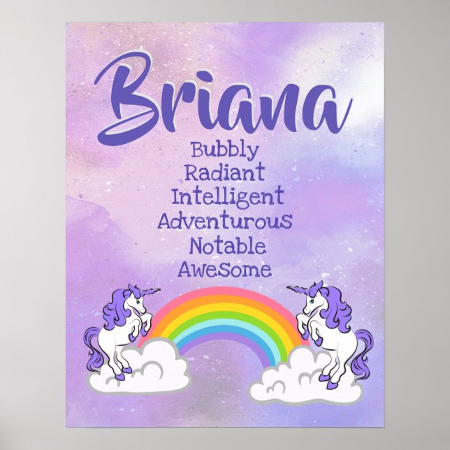 Briana Name Poster (Frente)