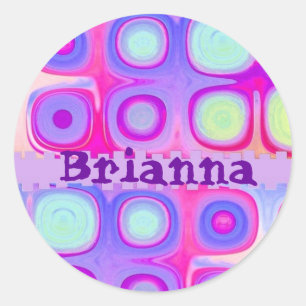 BRIANNA - Etiqueta festiva conhecida feita sob