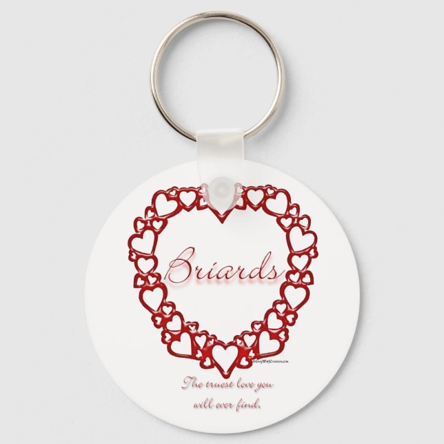 Briard True Love - Chaveiro (Frente)