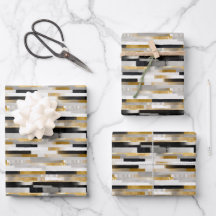 Brick Bond Brushstrokes Padrão Geométrico