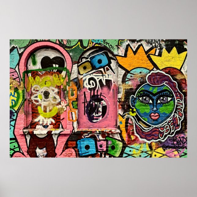 Brick Lane Street Art London (1120) Poster (Frente)