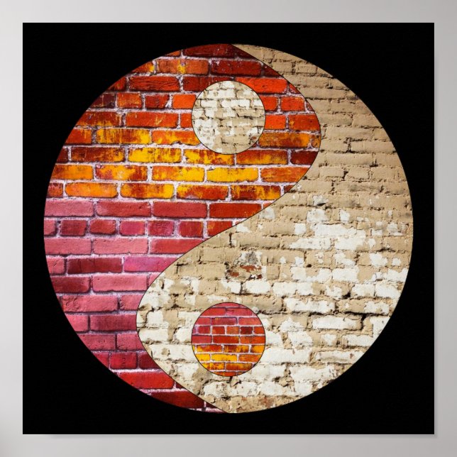 Brick Yin Yang Poster (Frente)