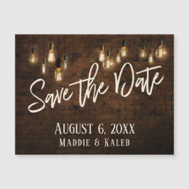 Bricks Edison Lights Salve Data Magnética Card