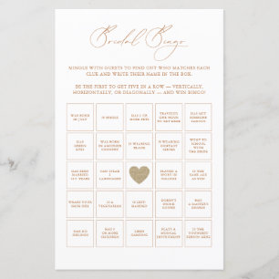 Bridal Bingo Elegante Jogo de Chá de panela