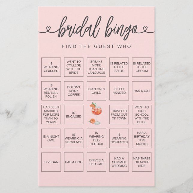 Bridal Bingo Encontra o Jogo do Chá de panela Conv (Frente)