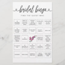 Bridal Bingo Encontra o Jogo do Chá de panela Conv