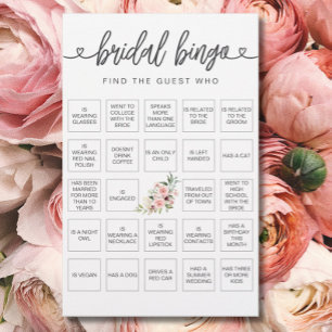 Bridal Bingo Encontra o Jogo do Chá de panela Conv
