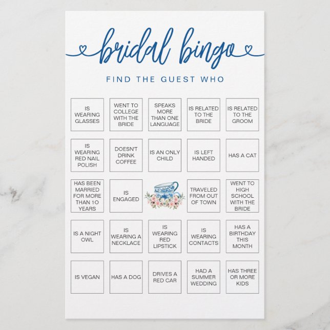 Bridal Bingo Encontra o Jogo do Chá de panela Conv (Frente)
