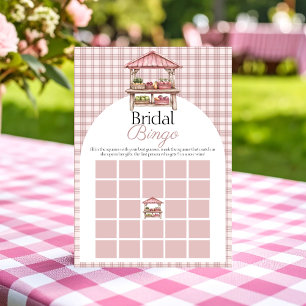 Bridal bingo Fresca do cartão de chá do mercado