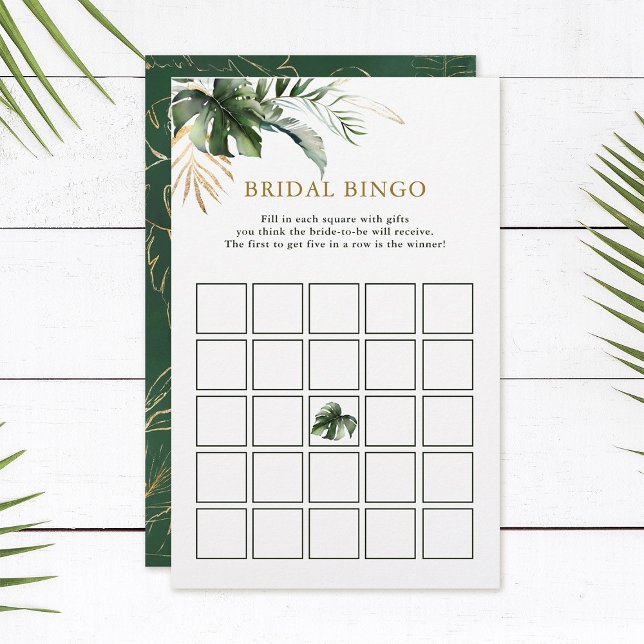 Bridal Bingo Tropical Foliage Game (Criador carregado)