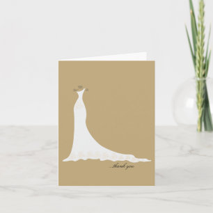 Bridal Obrigado Notas {Dourado}