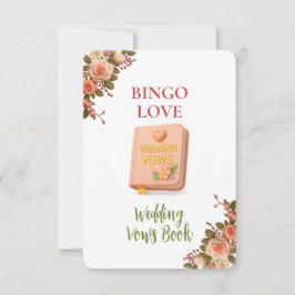 Bridal Shower Game Bingo Card – Wedding Vows Book