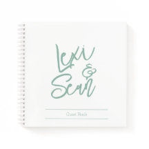 Bridal Shower Sage Green Spiral Notebook