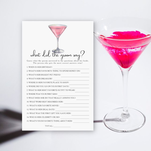 Bridal shower What did the groom say  (Criador carregado)