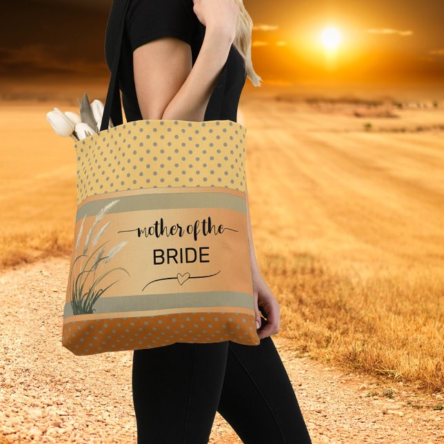 Bridal Terra Cotta Pampas Grass Casamento Tote Bag (Criador carregado)