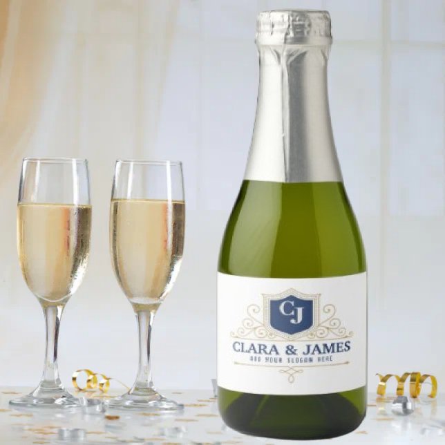 Bride And Groom Monogram Names Elegant Weeding (Criador carregado)