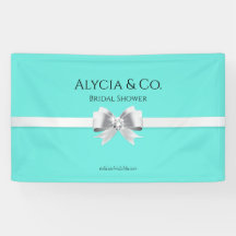 Bride & Co. Turquoise / Faixa do Teal Backdrop Par