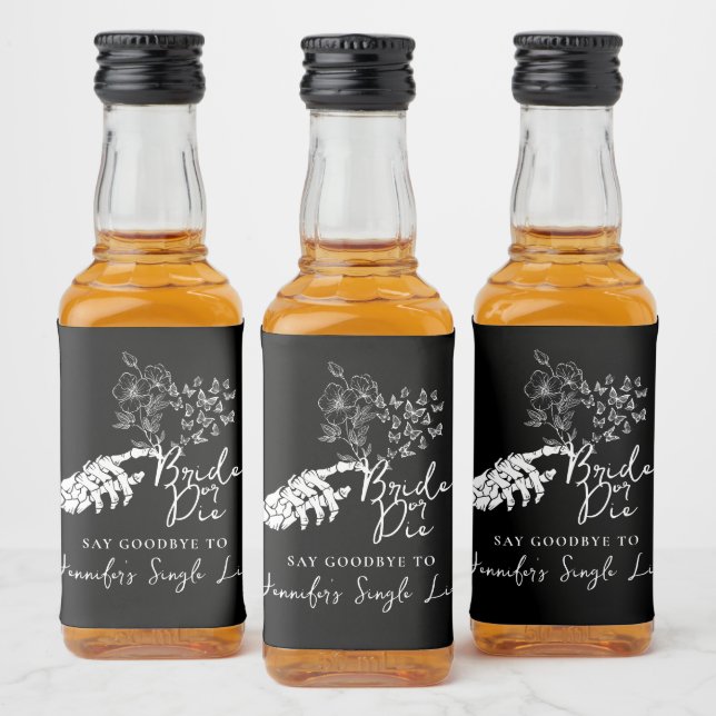 Bride or Die Gothic Heart Bachelorette Party  (Garrafas)