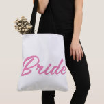 BRIDE TOTE BAG<br><div class="desc">SACO DE BRIDE, BACHELORETTE, CHÁ DE PANELA, CASAMENTO</div>