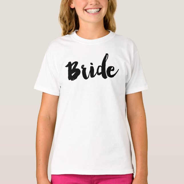 Brides Typografia Calligaphy Mão Lettered Vestido (Frente)