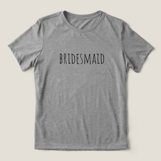 Bridesmaid Bridal Party Wedding (Design frontal)