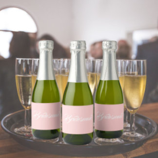 Bridesmaid de Casamento de Script Estilizado Blush