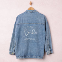 Bridesmaid Denim Personalizado