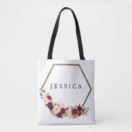 Bridesmaid Gift Personalizado Tote Bag Boho
