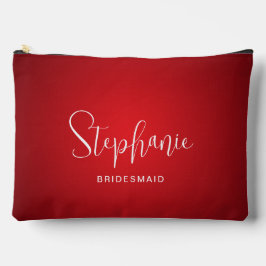 Bridesmaid Personalizada do Casamento de Tema Verm