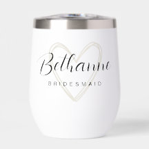 Bridesmaid Personalizada Minimalista