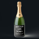 Bridesmaid Vinho Espumante Proposta de Bridesmaid<br><div class="desc">dama de mini vinho espumante da bridesmaid, dístico da garrafa de vinho de proposta da bridesmaid, adesivos da garrafa de presente da bridesmaid, pares bem com deveres da damada de honra, boneca da festa de solteira da ponte, você será minha dama de honra, etiqueta de vinho espumante da ponte, uma...</div>