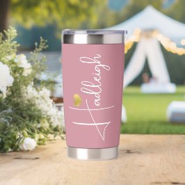 Bridesman | Nome Mínimo do Script Dourado Rosa