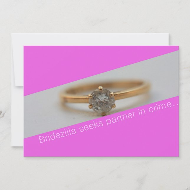 Bridezilla procura parceiro no crime.... (Frente)