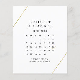 Bridget Geométrico Moderno Save the Date de Casame